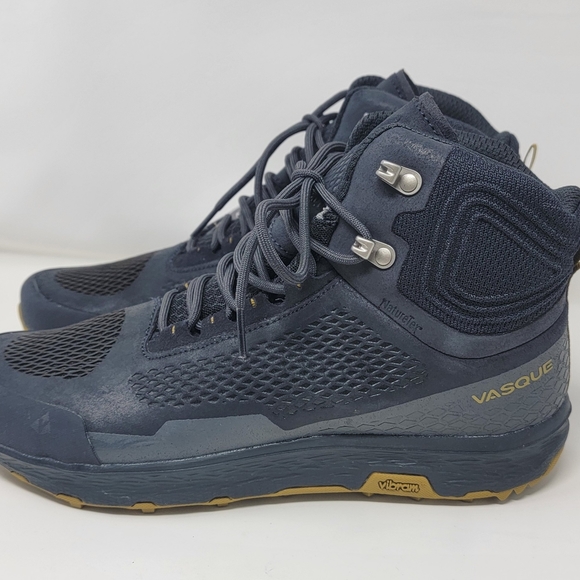 Vasque Breeze LT NTX Mid WATERPROOF Ebony Hiking Shoe Boot sz 9 7446 Vibram Sole - Picture 5 of 14